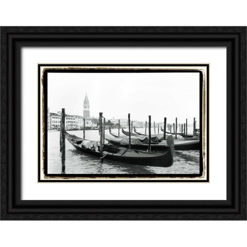 Waterways of Venice XV Black Ornate Wood Framed Art Print with Double Matting by DeNardo, Laura