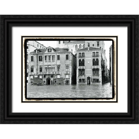 Waterways of Venice XVI Black Ornate Wood Framed Art Print with Double Matting by DeNardo, Laura
