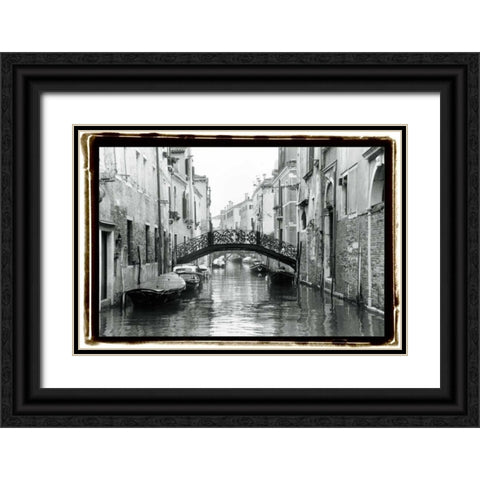 Waterways of Venice XVII Black Ornate Wood Framed Art Print with Double Matting by DeNardo, Laura