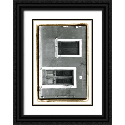The Doors of Venice VIII Black Ornate Wood Framed Art Print with Double Matting by DeNardo, Laura