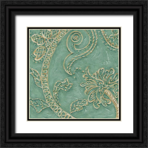 Printed Tiffany Lace I Black Ornate Wood Framed Art Print with Double Matting by Zarris, Chariklia