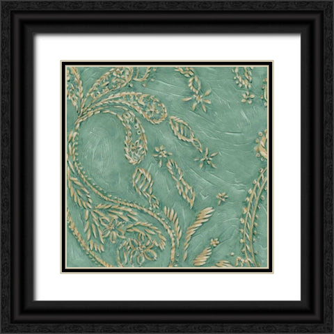 Printed Tiffany Lace II Black Ornate Wood Framed Art Print with Double Matting by Zarris, Chariklia