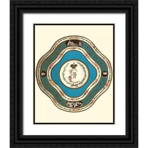 Sevres Porcelain II Black Ornate Wood Framed Art Print with Double Matting by Garnier