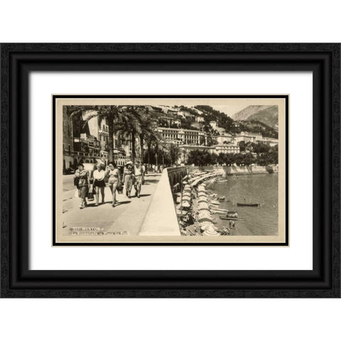 Summer in France I Black Ornate Wood Framed Art Print with Double Matting by Unknown