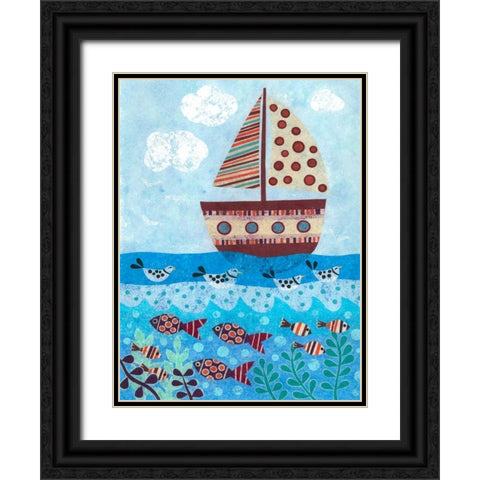 Sunny Sailing Black Ornate Wood Framed Art Print with Double Matting by Conway, Kim