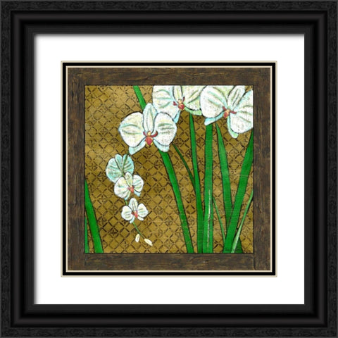 Exotic Garden I Black Ornate Wood Framed Art Print with Double Matting by Zarris, Chariklia