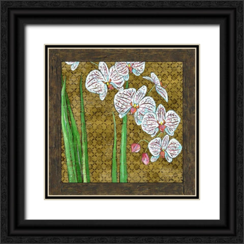 Exotic Garden II Black Ornate Wood Framed Art Print with Double Matting by Zarris, Chariklia