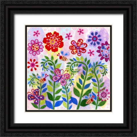 Buzzin Around Black Ornate Wood Framed Art Print with Double Matting by Conway, Kim