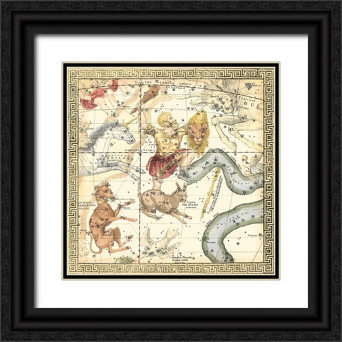 Zodiac Chart IV Black Ornate Wood Framed Art Print with Double Matting by Vision Studio
