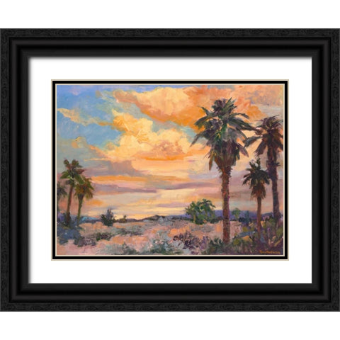 Desert Repose I Black Ornate Wood Framed Art Print with Double Matting by Oleson, Nanette