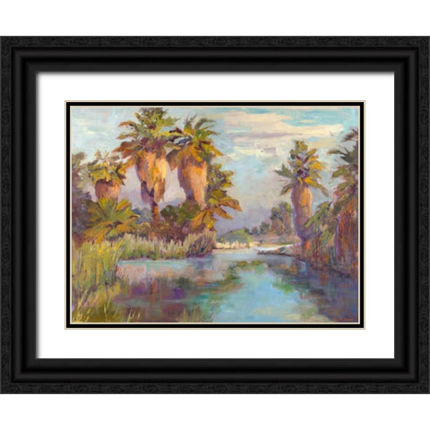 Desert Repose II Black Ornate Wood Framed Art Print with Double Matting by Oleson, Nanette