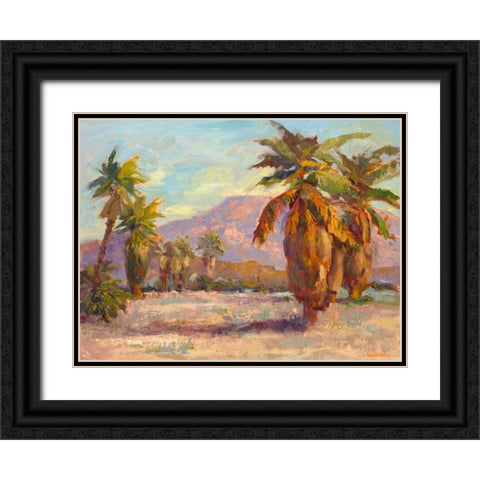 Desert Repose III Black Ornate Wood Framed Art Print with Double Matting by Oleson, Nanette