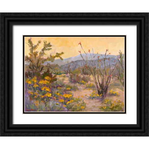 Desert Repose IV Black Ornate Wood Framed Art Print with Double Matting by Oleson, Nanette