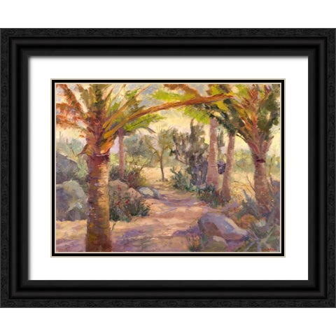 Desert Repose V Black Ornate Wood Framed Art Print with Double Matting by Oleson, Nanette