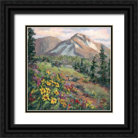 Western Vistas III Black Ornate Wood Framed Art Print with Double Matting by Oleson, Nanette
