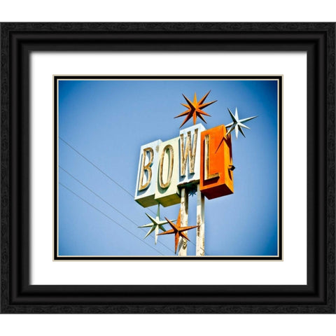 Vintage Bowl III Black Ornate Wood Framed Art Print with Double Matting by Recapturist