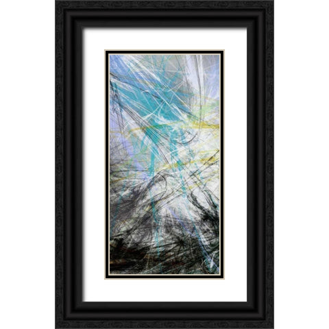 Crosstalk Panel I Black Ornate Wood Framed Art Print with Double Matting by Burghardt, James