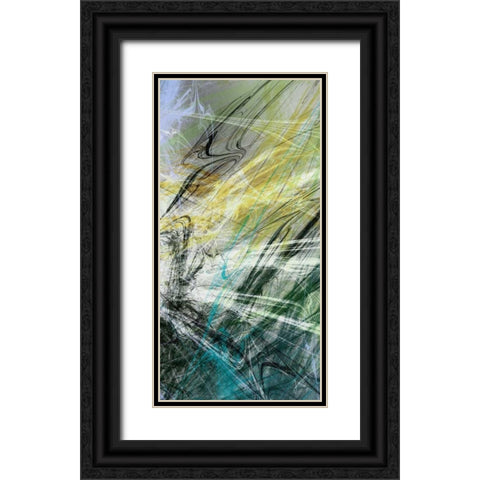 Crosstalk Panel II Black Ornate Wood Framed Art Print with Double Matting by Burghardt, James