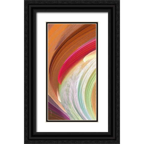 Wind Waves II Black Ornate Wood Framed Art Print with Double Matting by Burghardt, James