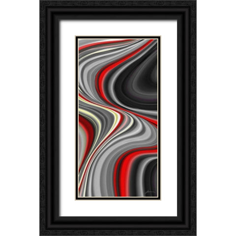 Smoke Screen I Black Ornate Wood Framed Art Print with Double Matting by Burghardt, James