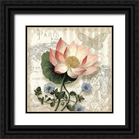 Springtime in Paris I Black Ornate Wood Framed Art Print with Double Matting by White, Abby