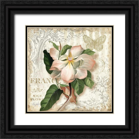 Springtime in Paris III Black Ornate Wood Framed Art Print with Double Matting by White, Abby