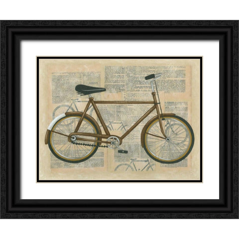 Tour by Bicycle I Black Ornate Wood Framed Art Print with Double Matting by Zarris, Chariklia