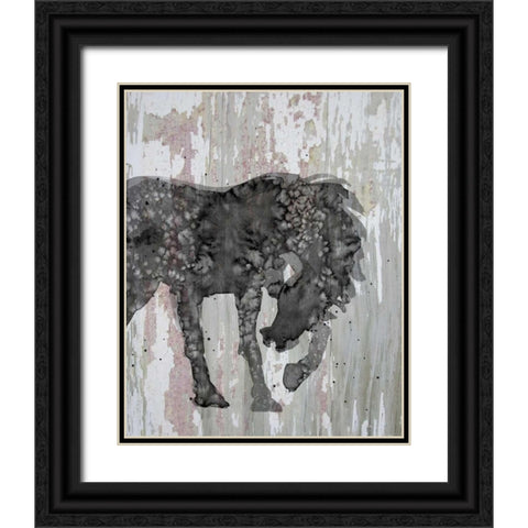 Unbridled I Black Ornate Wood Framed Art Print with Double Matting by Ludwig, Alicia