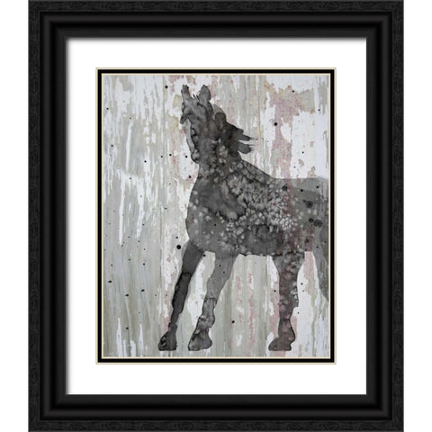 Unbridled II Black Ornate Wood Framed Art Print with Double Matting by Ludwig, Alicia