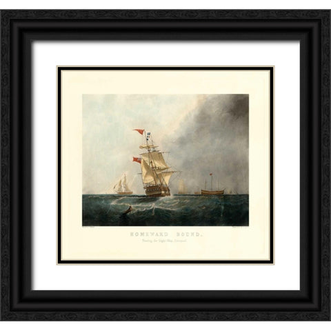 Homeward Bound Black Ornate Wood Framed Art Print with Double Matting by Walters, S.