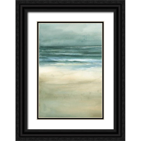 Tranquil Sea I Black Ornate Wood Framed Art Print with Double Matting by Goldberger, Jennifer