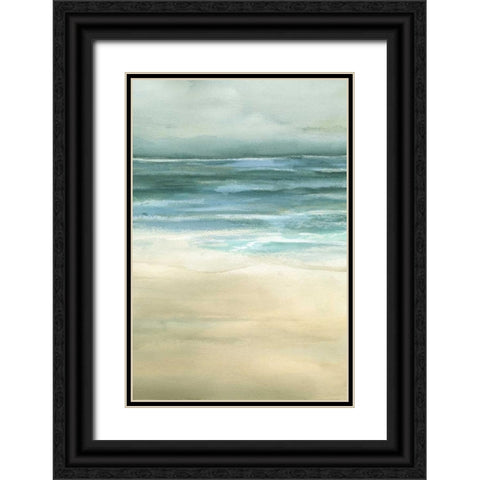 Tranquil Sea II Black Ornate Wood Framed Art Print with Double Matting by Goldberger, Jennifer