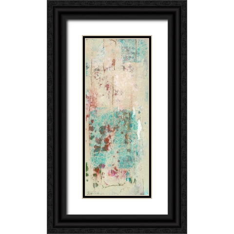 Layers Of Paint II Black Ornate Wood Framed Art Print with Double Matting by Goldberger, Jennifer