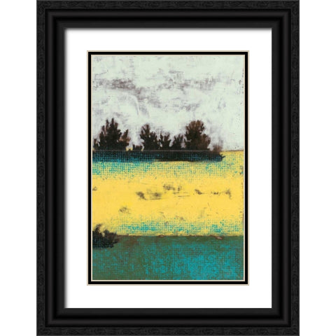 Hedges II Black Ornate Wood Framed Art Print with Double Matting by Goldberger, Jennifer