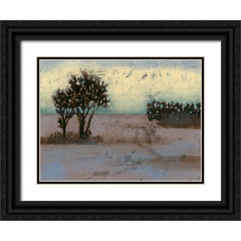 Rustic Meadow I Black Ornate Wood Framed Art Print with Double Matting by Goldberger, Jennifer