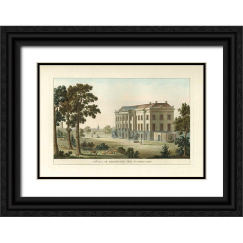 Architectural Rendering II Black Ornate Wood Framed Art Print with Double Matting by Vision Studio