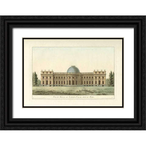 Architectural Rendering III Black Ornate Wood Framed Art Print with Double Matting by Vision Studio