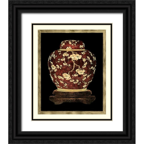 Ginger Jar II Black Ornate Wood Framed Art Print with Double Matting by Vision Studio
