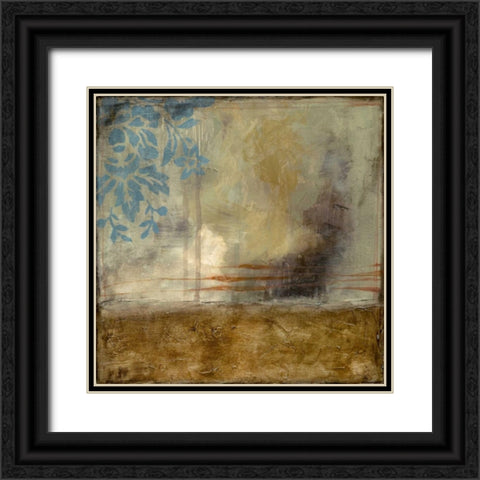 Patina V Black Ornate Wood Framed Art Print with Double Matting by Goldberger, Jennifer