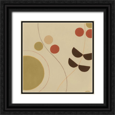 Autumn Orbit III Black Ornate Wood Framed Art Print with Double Matting by Vess, June Erica