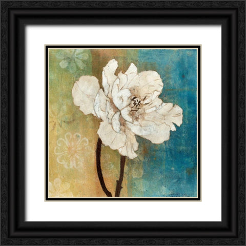 Full Bloom I Black Ornate Wood Framed Art Print with Double Matting by Green-Aldridge, W.