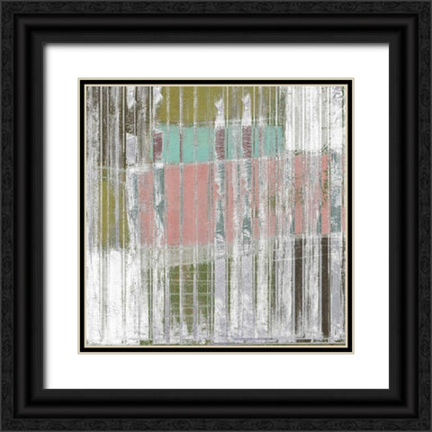 Linear Mix II Black Ornate Wood Framed Art Print with Double Matting by Goldberger, Jennifer