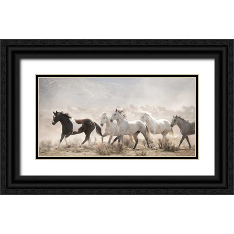 Open Range Black Ornate Wood Framed Art Print with Double Matting by PHBurchett