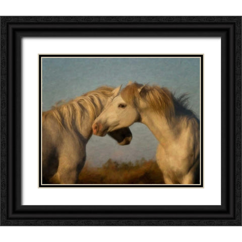 French Affair Black Ornate Wood Framed Art Print with Double Matting by PHBurchett