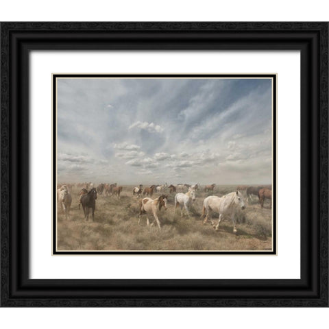 Big Sky Black Ornate Wood Framed Art Print with Double Matting by PHBurchett
