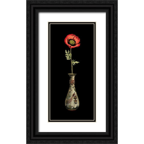 Poppy Magic IV Black Ornate Wood Framed Art Print with Double Matting by Vision Studio