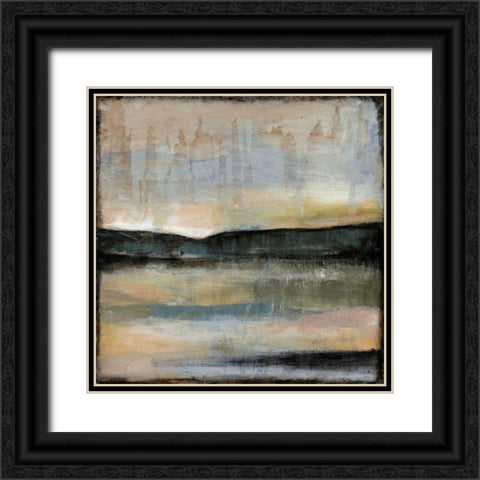 Misty Horizon I Black Ornate Wood Framed Art Print with Double Matting by Goldberger, Jennifer