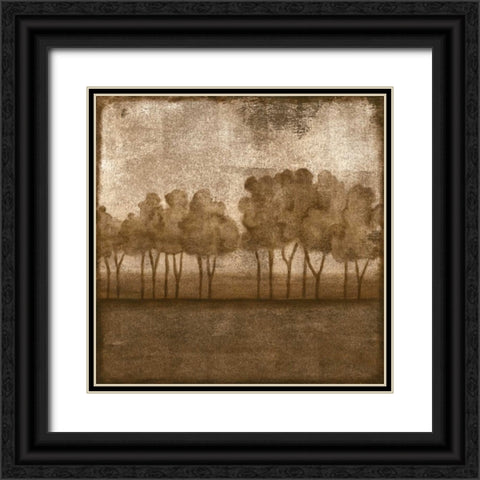 Trees at Dusk I Black Ornate Wood Framed Art Print with Double Matting by Slocum, Nancy