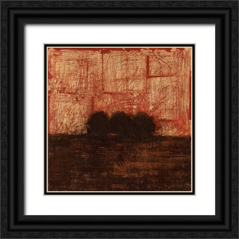 Weathered Landscape I Black Ornate Wood Framed Art Print with Double Matting by Wyatt Jr., Norman