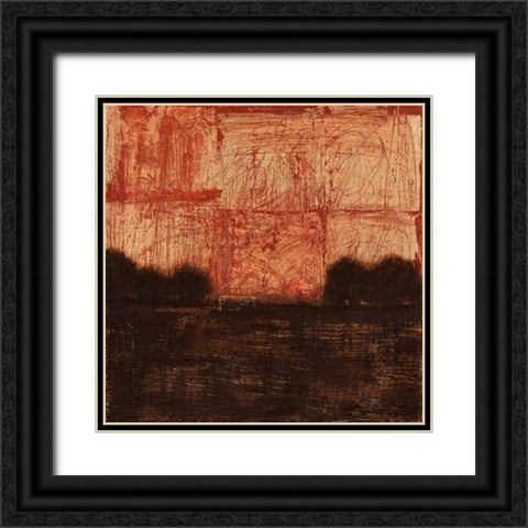 Weathered Landscape II Black Ornate Wood Framed Art Print with Double Matting by Wyatt Jr., Norman